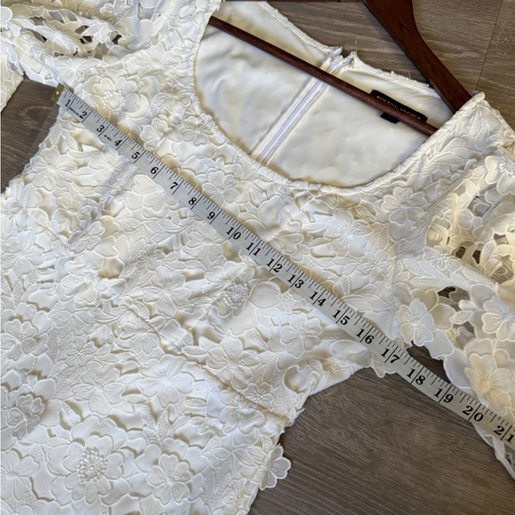 Boston Proper Floral Lace Dress-size 4 - Picture 5 of 10